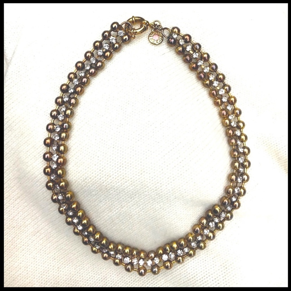 J. Crew Vintage Crystal Necklace - Picture 1 of 7